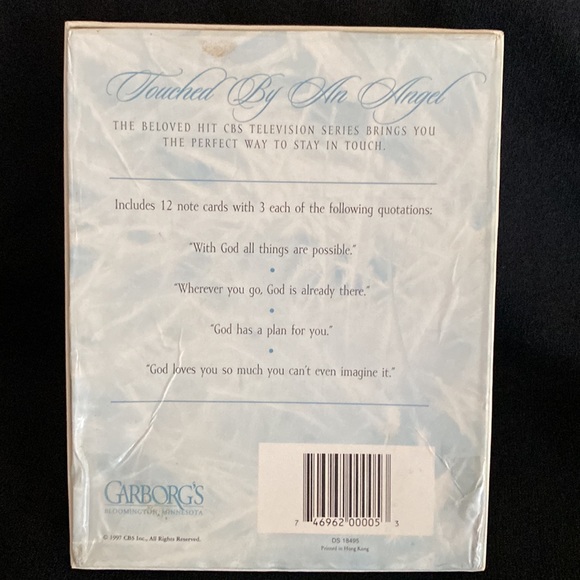 NEVER USED Touched by an Angel 12 Note Cards w/ Envelopes - Picture 3 of 5